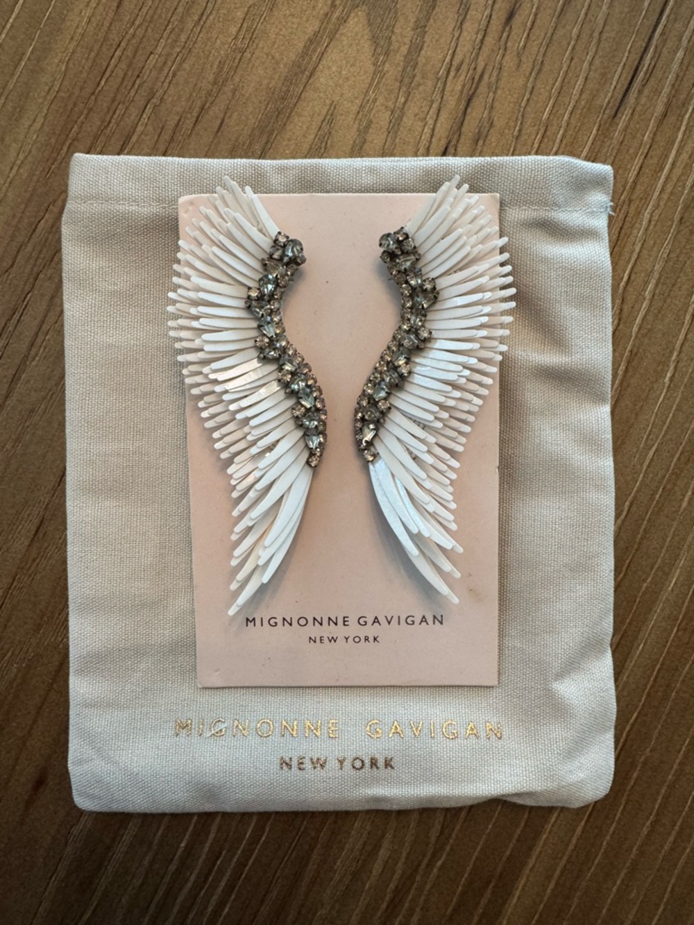 Mignonne Gavigan Hummingbird Rhinestone Earrings